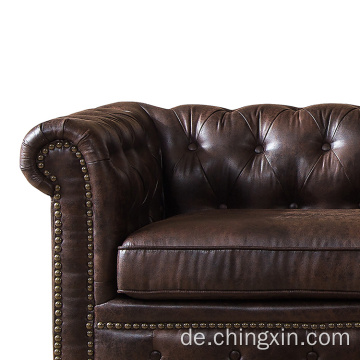 Tufted Chesterfield Sofa Sofa Settes Wohnzimmermöbel